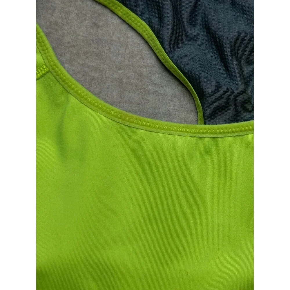 Nike Dri-Fit Neon Yellow/Green Racer Back Activewear Sports Bras Lot 2 Bras  XS - Picture 6 of 6